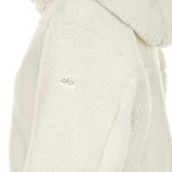Alo Yoga Foxy Sherpa Jacket Coat in Ivory sz XS - Picture 6 of 9